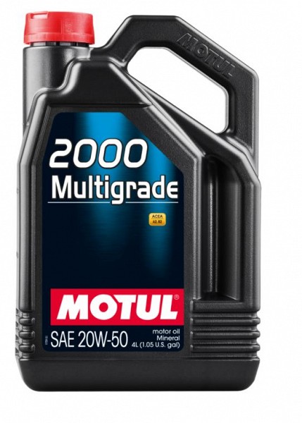 MOTUL 2000 MULTIGRADE 20W50 4L