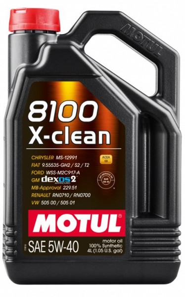 MOTUL 8100 X-CLEAN 5W40 4L