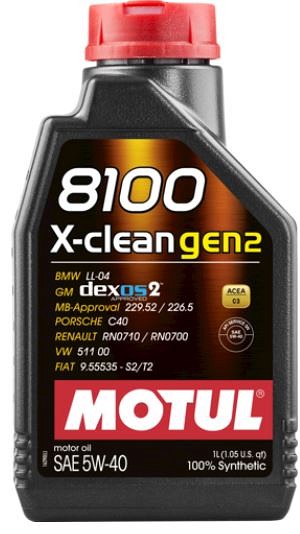 MOTUL 8100 X-CLEAN GEN2 5W40 1L