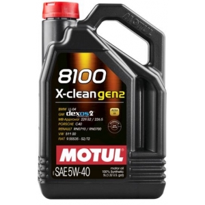 MOTUL 8100 X-CLEAN GEN2 5W40 5L