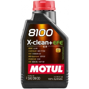 MOTUL 8100 X-CLEAN+ EFE 0W30 C3 1L