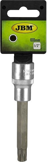 M12 XZN / 12-TÄHIK PIKK PADRUNOTSIK 1 / 2". SATIN CR-VAN. RIPUTIGA JBM