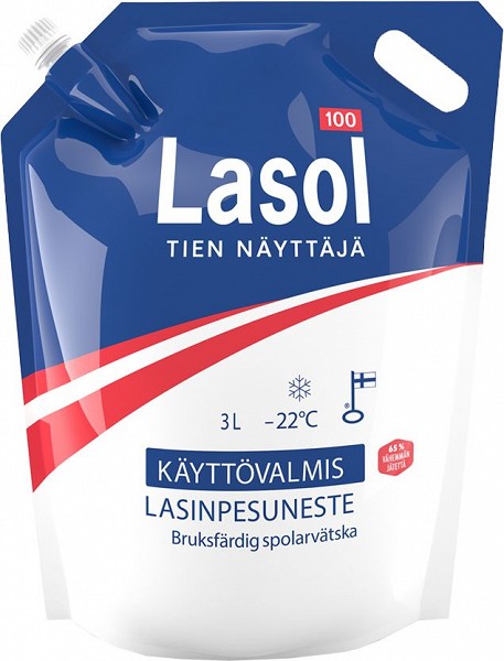 LASOL -22°C KLAASIPESU 3L KOTT (ETANOOL. LÕHNATU) TALVINE