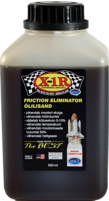 X-1R 500ML ÕLILISAND. KULUMISVASTANE MÄÄRDEAINE FRICTION ELIMINATOR