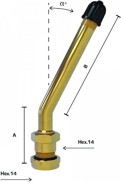 TL-VENTIIL VEOAUTO. V3-20-4 (MICH.1485) AVA=9.7MM. NURK 27. L=25+60MM