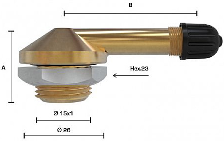 TL-VENTIIL VEOAUTO / HAAGIS V3-12-1 (MICH.1294) NURK 90. AVA=15.7. L=25+40