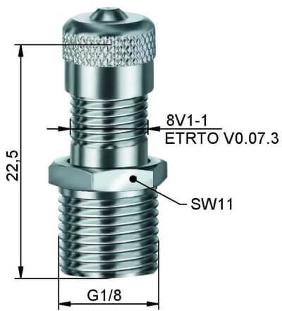 VENTIIL MAHUTILE 23MM - G1 / 8"