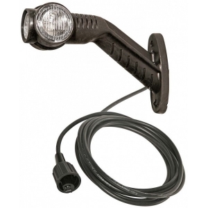 SARVTULI LED SCHMITZ SUPERPOINT 3 KÕVER 45° 182MM VASAK 12 / 24V ÜMARA PISTIKUGA