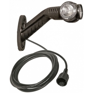 SARVTULI LED SCHMITZ SUPERPOINT 3 KÕVER 45° 182MM PAREM 12 / 24V ÜMARA PISTIKUGA