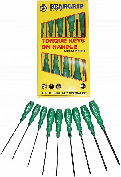 9-OS. TORX KRUVIKEERAJATE KOMPL. T8-T40 BEARGRIP