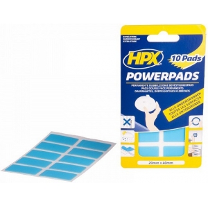 KAHEPOOLNE TEIP / PADI 20X40MM POWERPADS 10TK HPX
