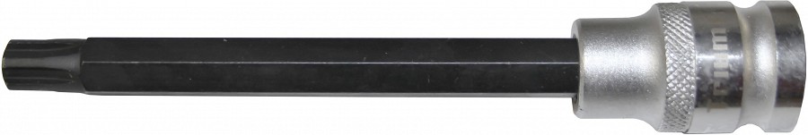 RIBE M7 MULTI-SPLINE BIT WITH SOCKET 1 / 2" DRIVER. LENGTH 140MM. DARK BLACK BIT BODY S2.