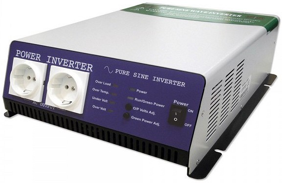 INVERTER / VOOLUMUUNDUR "HD POWER" 12V / 24V->230V 1800W(3600W PEAK) JBM