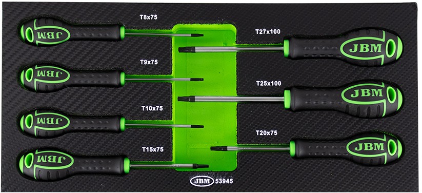 7-OS. TORX KRUVIKEERAJATE KOMPLEKT PU / CARBON PANEELIS JBM