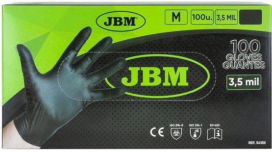 NITRIILKINDAD "NITRILE LIGHT" M. 100TK 3.5MIL MUST JBM