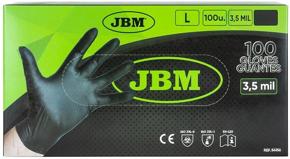 NITRIILKINDAD "NITRILE LIGHT" L. 100TK 3.5MIL MUST JBM