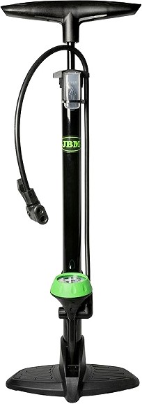 ALUMINIUM KÄSIPUMP MANOMEETRIGA 0-11BAR "HD BIKE". 530MM JBM