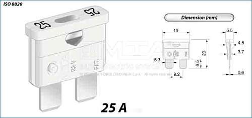 KAITSE 25A KAHVEL 50TK (VANA 57476497)