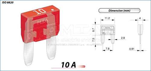 KAITSE 10A KAHVEL MINI 50TK (57476610)