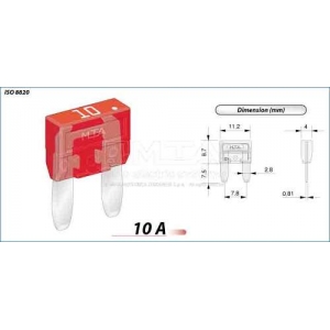 KAITSE 10A KAHVEL MINI 50TK (57476610)