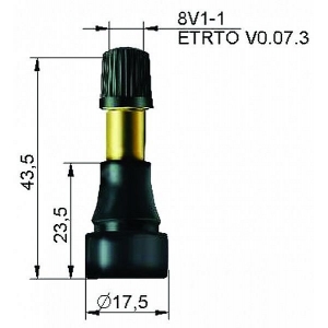TL-VENTIIL V3-23-1  /  TR600HP. 100 TK. KAUBIKUTELE. 5.5BAR. L=32.2 / 43.8MM. AVA 11.3MM