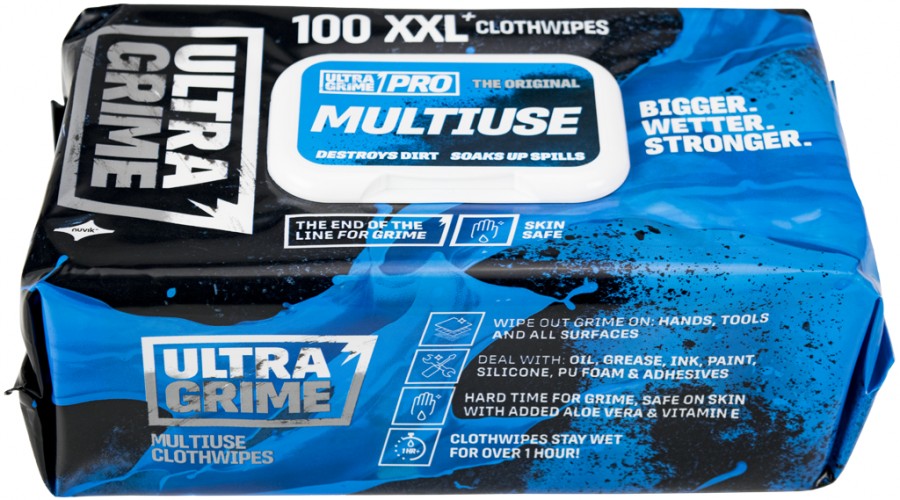 ULTRAGRIME PRO MULTIUSE UNIVERSAALSED PUHASTUSLAPID 100TK / PAKK