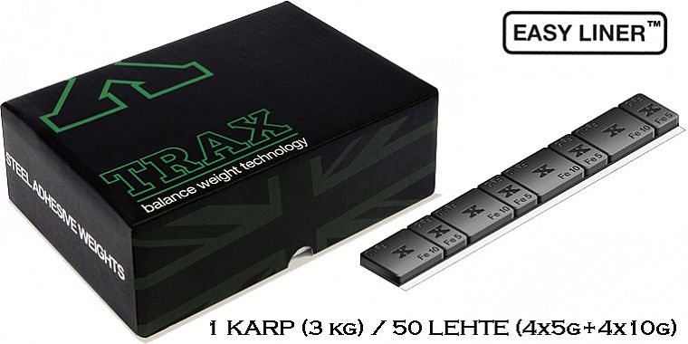 LIIMITAV TASAKAAL 3.8MM. KARP 50X60G (4X5+4X10) FE. MUST PULBERV (TRAX STANDARD)