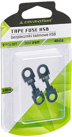 KAITSE HSB 42X12MM (KINNITUS 31MM) 100A 2TK BLISTER CARMOTION