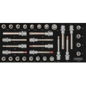 32-OS. 1 / 3 MOODUL 1 / 2" OTSIKUD MIX. KS TOOLS