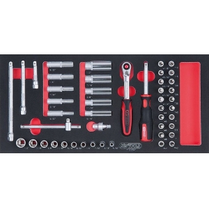 47-OS. 1 / 3 MOODUL 1 / 4" PADRUNID JA OTSIKUD "TOLL" KS TOOLS