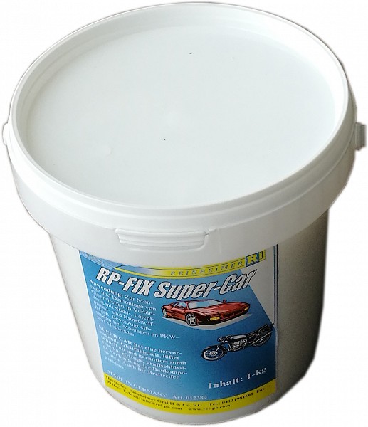 VELJERASV 1KG. "RP-FIX SUPER-CAR". VALGE. SÕIDUAUTODELE