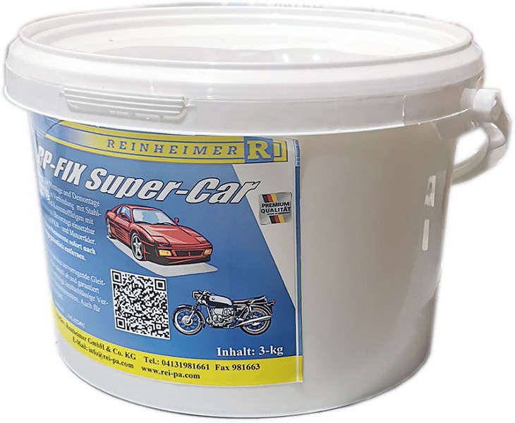 VELJERASV 3KG. "RP-FIX SUPER-CAR". VALGE. SÕIDUAUTODELE