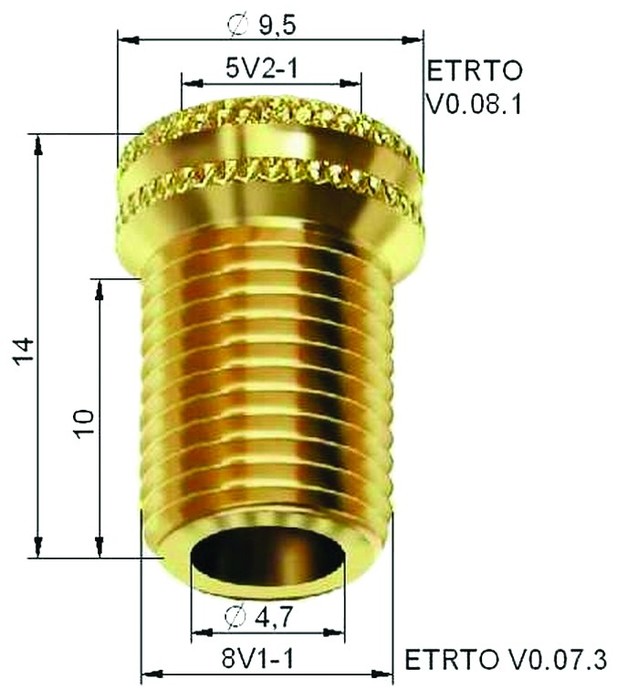 VENTIILI ADAPTER 5V2-1 - 8V1-1 (ÜLEMINEK JALGR. VENTIILILT STAND. VENTIILILE)