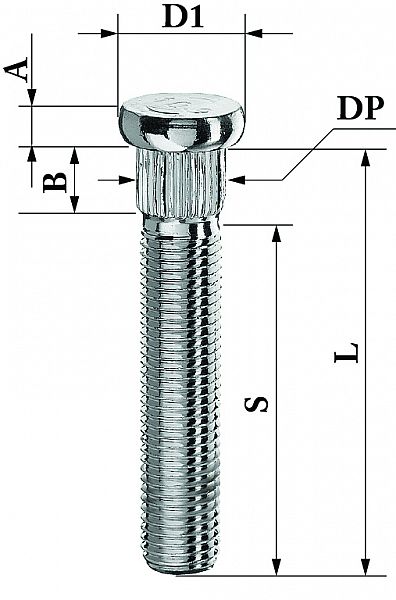 TIKKPOLT TP12X1.25 / 52 / 14.3 (P66 / 62 / 52. D14.3) CRP143B62 / M1225RE622