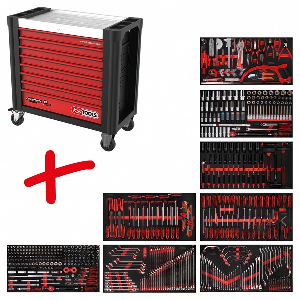 564-OS. TÖÖRIISTAKÄRU PERFORMANCEPLUS P25 8-SAHTLIGA KS TOOLS