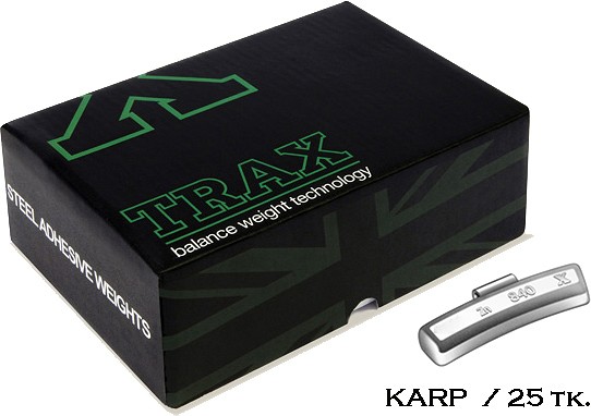 VELJETASAKAALUD 25X10G. TSINK. KAUBIKU PLEKKV. (TRAX 840C) KARP (25TK)