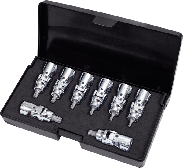 8-OS. KARDAANIGA TORXIDE KOMPL. T8-T40 1 / 4" KS TOOLS