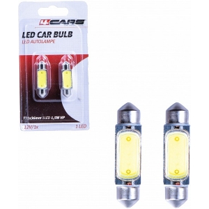 12V SV8.5-8 LED PIRN 36MM 1LED 1.5W HP LED VALGE BLISTER 2TK 4CARS