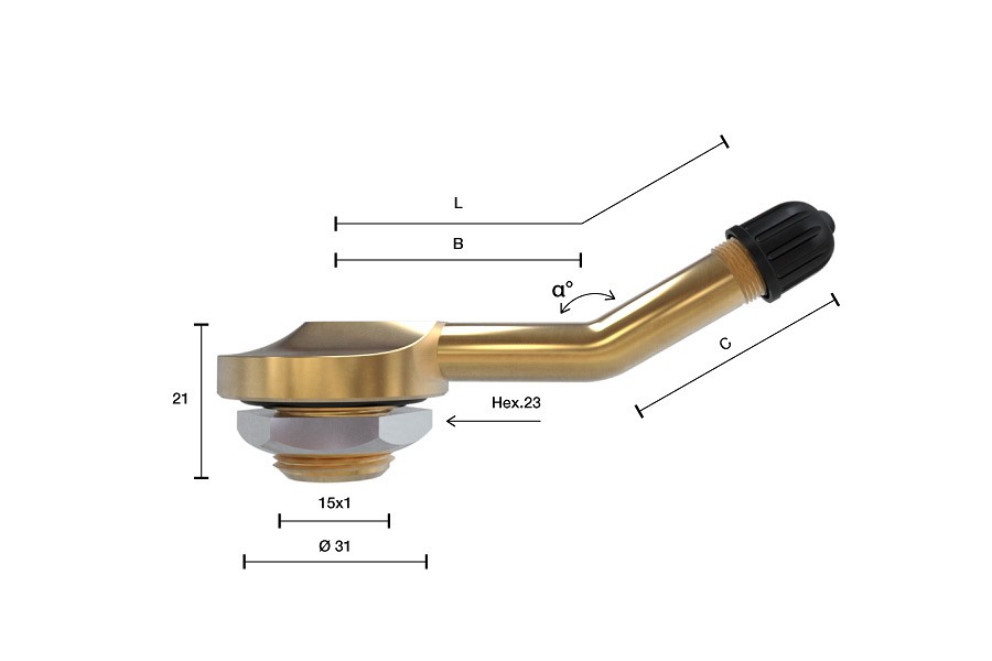 TL-VENTIIL VEOAUTO / HAAGIS V3-16-1 (65MSF) AVA=20.5. L=36+29MM. PAINUTATUD