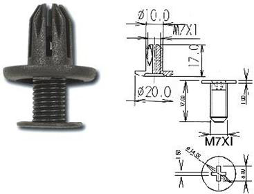 TÜÜBEL POLSTRILE 10MM 1TK DOBMAR