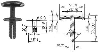 TÜÜBEL POLSTRILE 6MM 1TK DOBMAR