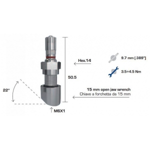 TPMS VENTIIL WONDER 1394 VEOAUTO VALUVELJELE 9.7MM