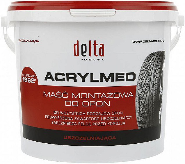 VELJERASV 4KG. DECZ4 DELTA "ACRYLMED RED" TIHENDAV