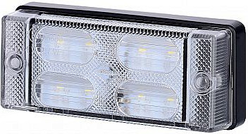 LCD657 TAGURDUSTULI AR / SALONGIVALGUSTI LED 107.6X45.6MM VALGE 12 / 24V