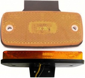 DOB-45DZ / K KÜLJETULI LED. 12 / 24V. KUMMIJALAG. TÜÜP HELLA. KOLLANE. 0.5M JUHE