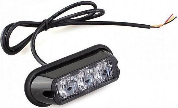 STROBO VILKUR KOLLANE 3-LED 12 / 24V R65 R10 110X40MM