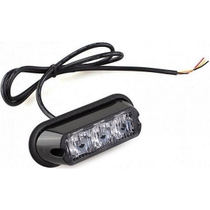 STROBO VILKUR KOLLANE 3-LED 12 / 24V R65 R10 110X40MM