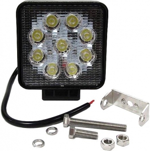 TÖÖTULI 9 LED 27W 10-30V 2000 LUM 110X128X55MM KIRGAS KLAAS