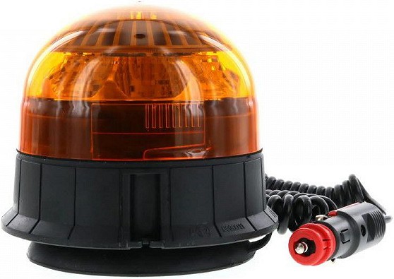 KOLLANE VILKUR 12 / 24V LED. 3-PUNKTKINNITUS / MAGNET. TOIDE SIG. SÜÜTAJAST Ø143X137
