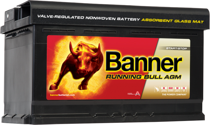 BANNER AKU RUNNING BULL AGM 80AH 315X170X190 - + 800A